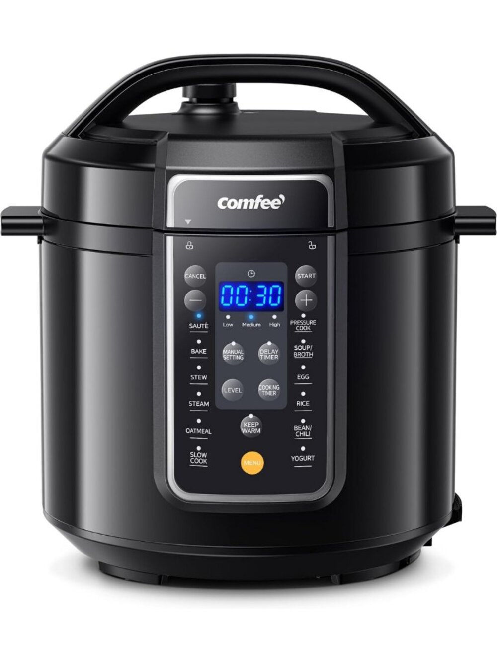 12-in-1 Electric Pressure Cooker, 6 Quart Nonstick Pot, Multi-Cooker for Easy